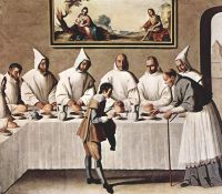 St Hugo of Grenoble in the Carthusian Refectory