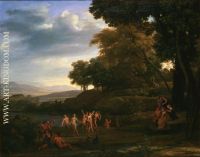 Landscape with Dancing Satyrs and Nymphs