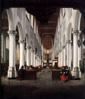 Interior of the Nieuwe Kerk Delft from beneath the Organ Loft at the Western Entrance