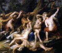 Diana and her Nymphs Surprised by the Fauns detail2 