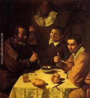 Three Men at a Table also known as Luncheon 