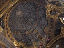 Trompe loeil dome by the workshop of Andrea Pozo ceiling of the Jesuitenkirche Vienna