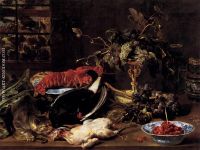 Still Life with Crab Poultry and Fruit