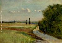 A path in a pastoral landscape