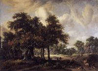 Wooded Landscape with Cottages