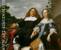 Jan J Hinlopen in 1665 with his second wife Lucia Wijbrants