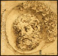 Head of a Faun in a Concave roundel 