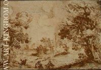 Landscape with Two Washerwomen