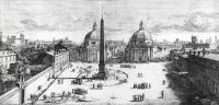 View of the Piazza del Popolo Rome