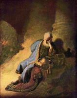 Rembrandt Jeremiah Lamenting the Destruction of Jerusalem