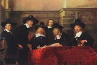 Rembrandt Sampling Officials of the Drapers Guild