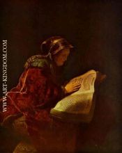 Rembrandt`s Mother as Biblical Prophetess Hannah