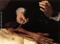 Rembrandt The Anatomy Lecture of Dr Nicolaes Tulp detail 