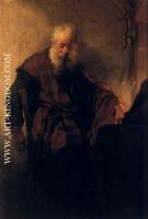 Rembrandt Saint Paul A Sa Table De Travail nuremberg 1629