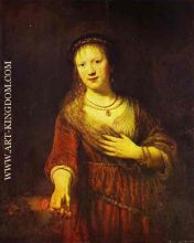 Rembrandt Saskia at Her Toilet