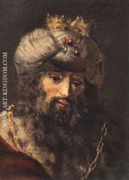 Rembrandt David and Uriah detail 2