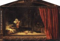 Rembrandt The Holy Family with a Curtain