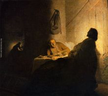 Rembrandt Pilgrims at Emmaus