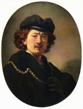 Rembrandt Self Portrait with a Gold Chain