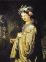 Rembrandt Saskia as Flora