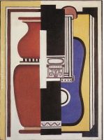 Guitare bleue et vase 1926 