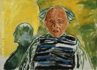 Self Portrait with Striped Pullover