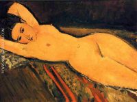 Reclining Nude Arms Folded under Her Head