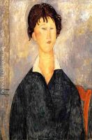 Portrait of a Woman with a White Collar