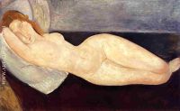 Reclining Nude Head on Right Arm