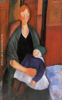 Seated Woman with Child aka Motherhood 