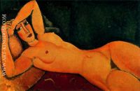 Reclining Nude with Left Arm Resting on Forehead