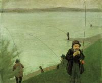 Anglers on the Rhine