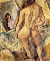 Nude in Front of a Mirror