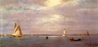 Robin s Reef Lighthouse off Tomkinsville New York Harbor