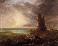 Romantic Landscape with Ruined Tower