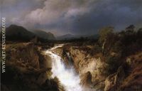 Landscape with Waterfall