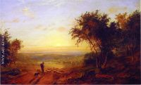 The Return Home Landscape with Shepherd and Sheep