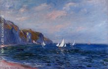 Cliffs and Sailboats at Pourville