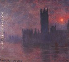 London Houses of Parliament at Sunset