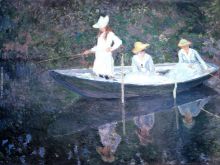 In The Norvegienne Boat At Giverny 1887