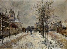 The Boulevard de Pontoise at Argenteuil Snow Effect