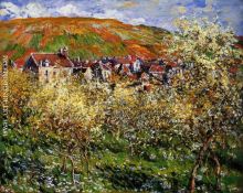 Plum Trees in Blossom at Vetheuil
