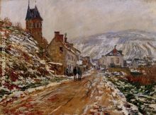 The Road in Vetheuil in Winter