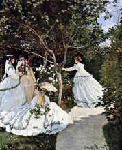 The Women in the Garden 1866 67 oil on canvas