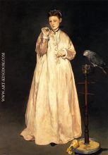 Young Lady with a Parrot