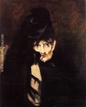 Portrait of Berthe Morisot with Hat in Mourning