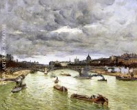 The Seine at Paris with the Pont du Carousel