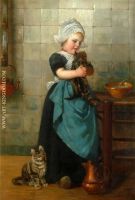 Girl With Kittens