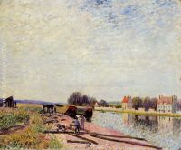 Barges on the Loing Saint Mammes