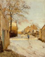 A Village Street in Winter